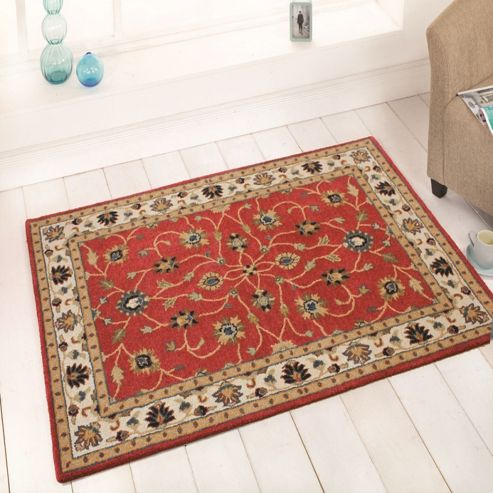Image of Savoy Red 120x170 Wool Rug