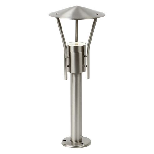 Image of Endon Lighting Flood Light Post Lantern In Stainless Steel