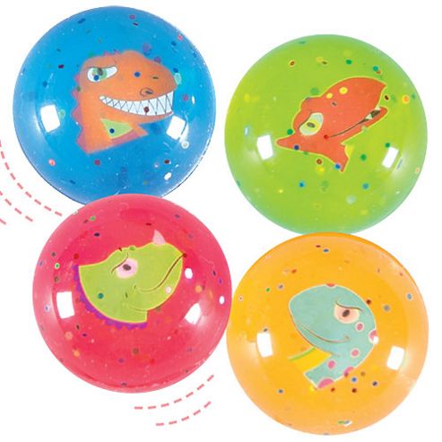 Image of Dinosaurs Glitter Jet Balls (pack Of 8)