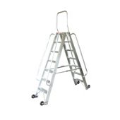 Heavy Duty 7 Tread Double Sided Stock Picking Step Ladder