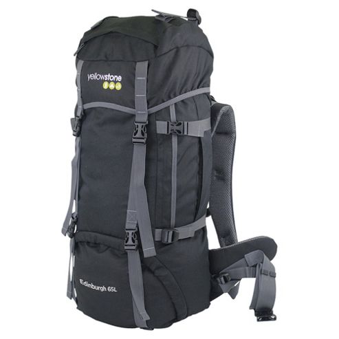 Image of Yellowstone Edinburgh Rucksack, Black 65l