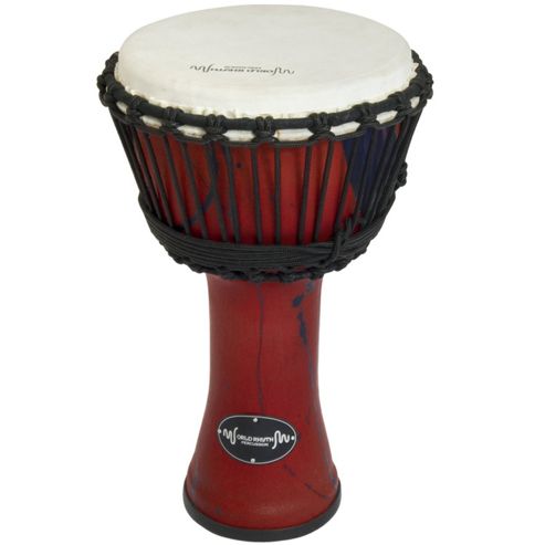 Image of World Rhythm 10" Goat Skin Pvc Red Djembe Drum
