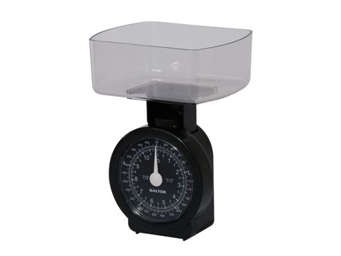Image of Salter 114bkcldr Kitchen Scale+bowl Black 5kg