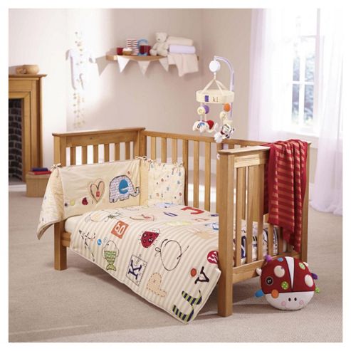 Image of Clair De Lune Abc 2 Piece Cot/cot Bed Set