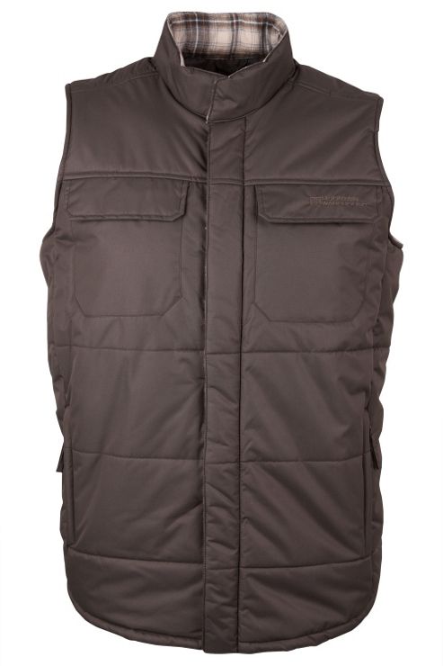 Image of Severn Mens Showerproof Light Wind Resistant Fleece Padded Gilet Sleeveless Vest - Green
