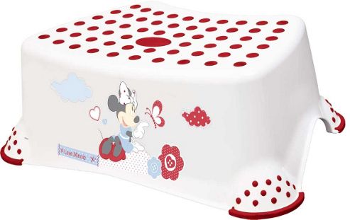 Image of Disney Minnie Mouse Toddler Toilet Training Step Stool - White