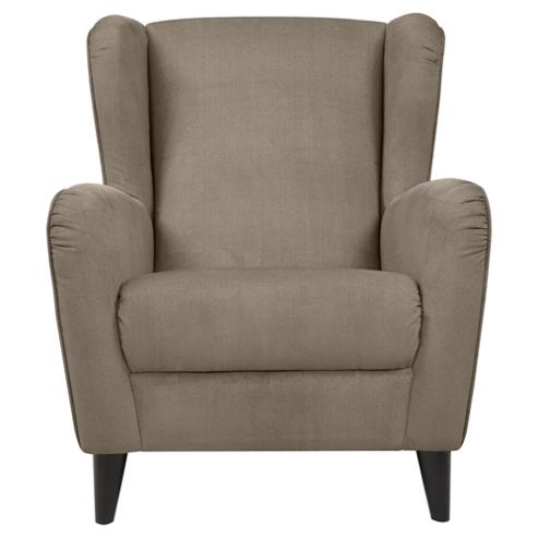 Image of Sophia Wingback Herringbone Occasional Chair, Mink