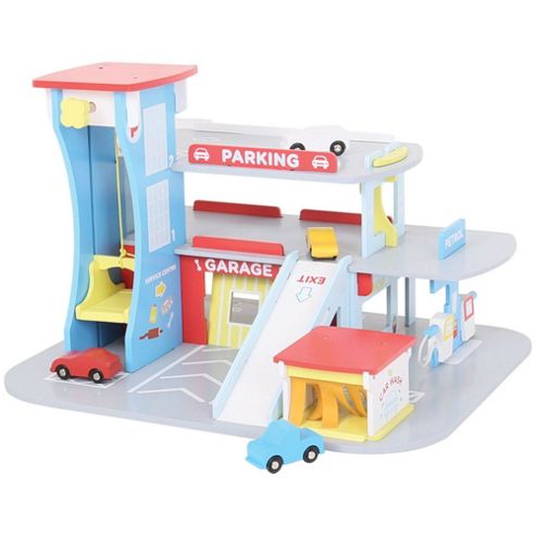 Image of Bigjigs Toys Jt106 Heritage Playset City Auto Centre