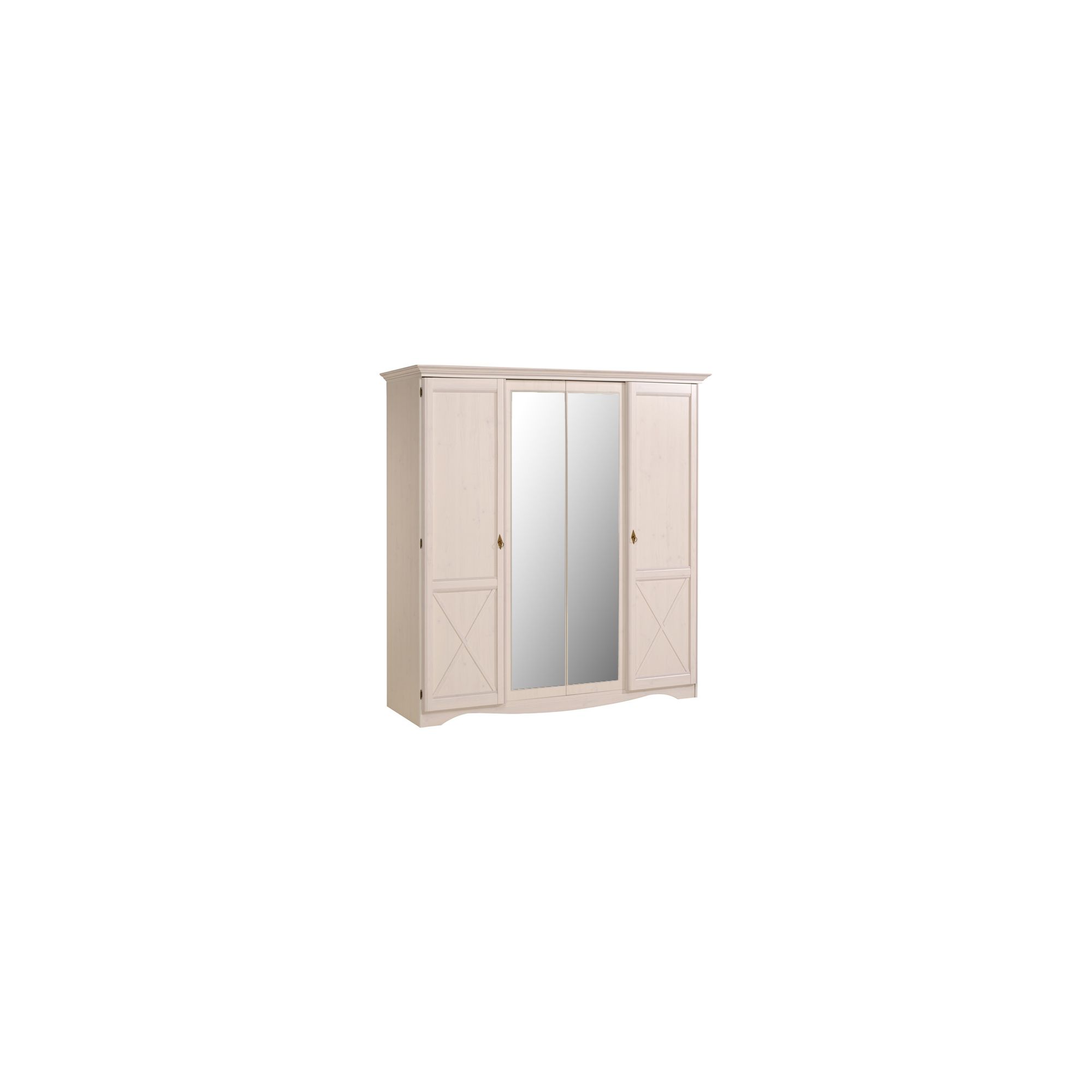 Parisot Marion Four Door Wardrobe in Memphis Pine at Tesco Direct