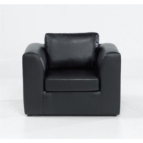 Image of Swarbrini Chair - Faux Leather Black