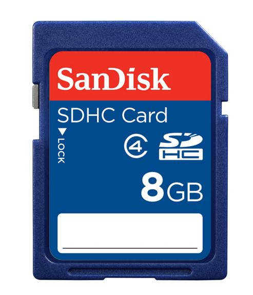 Image of Sandisk Sdhc Memory Card 8gb