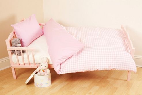 Image of Saplings Gingham Duvet Set - Pink