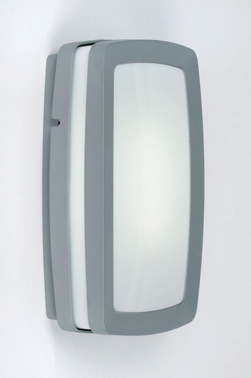 Image of Endon Lighting Outdoor Wall Bracket In Matt Silver