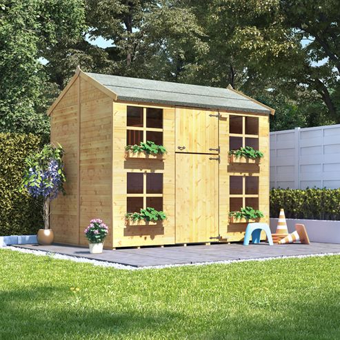 Image of Mad Dash Gingerbread Max Wooden Playhouse, 7ft X 5ft