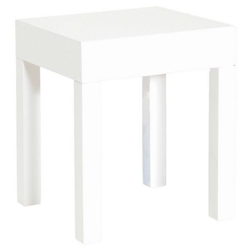 Image of Urbane Designs Linea 47cm End Table In White