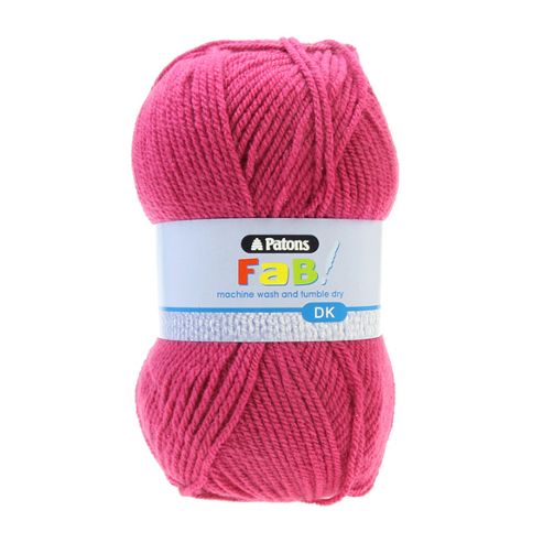 Image of Patons Fab Dk Yarn 100g - Strawberry
