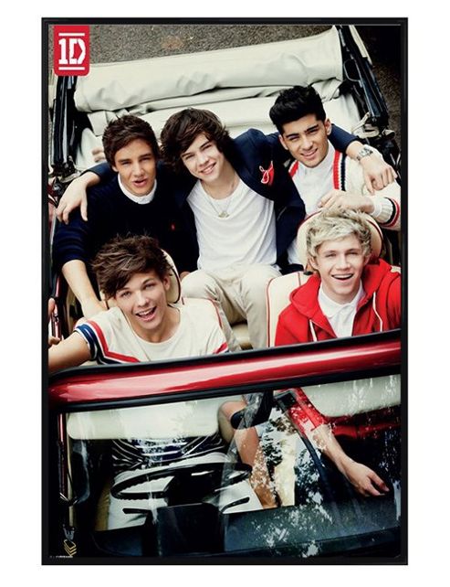 Image of One Direction Gloss Black Framed The Boys From 1d! 1d Poster