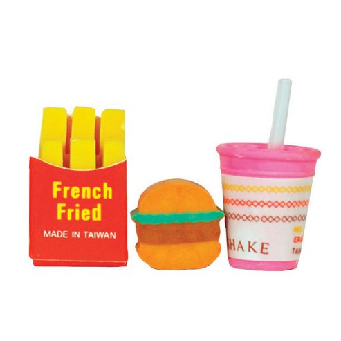 Image of Rubber Grub Eraser Set