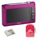 Fuji Z90 14MP Pink Digital Camera Bundle