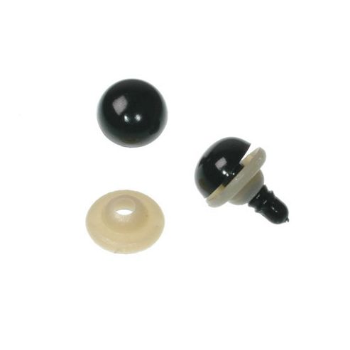 Image of Safety Eyes 12mm Black 10 Pr