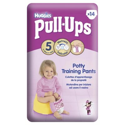 Huggies Pull Ups Girl Daytime Medium 14 Learning Pant