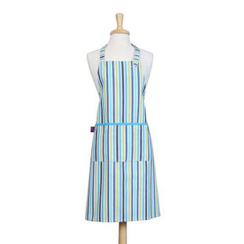Image of Rushbrookes Regatta Apron, Blue Stripe