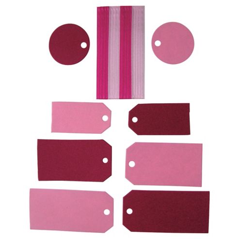 Image of Tags & Ribbons Small Pink