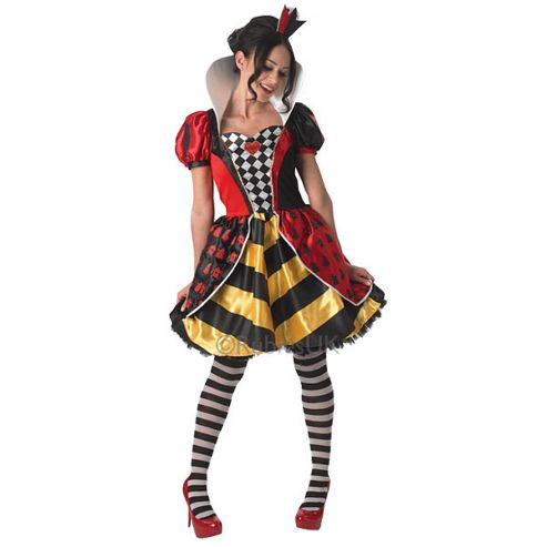 Image of Sassy Queen Of Hearts - Adult Costume Size: 12-14