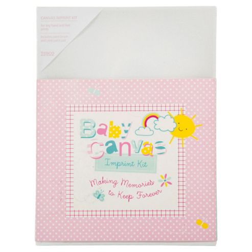 Image of Baby Girl Canvas Imprint Kit