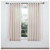 Tesco Everyday Value Tab Top Unlined Curtain 46X72 Cream