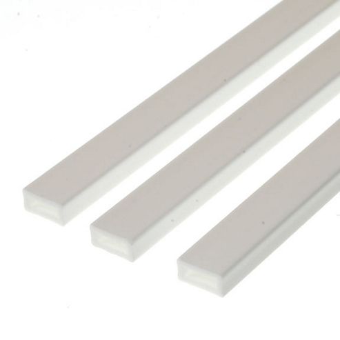Image of Evergreen Styrene Rectangle Tube 3.2mm X 6.3mm (0.125x0.250")