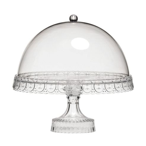Image of Premier Housewares 26 Cm Acrylic Cake Stand In Clear