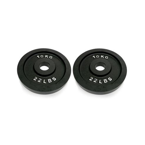 Image of Body Power Cast Iron Olympic Discs - 10kg (x2)