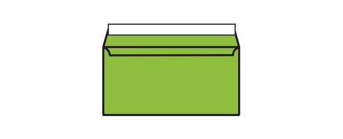 Image of Blake Dl Wallet Envelope Peel And Seal 120gsm Pack Of 250 Lime Green 207