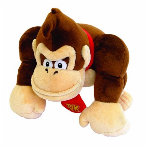 Image of Official Nintendo Mario Plush Series Stuffed Toy - 10" Donkey Kong