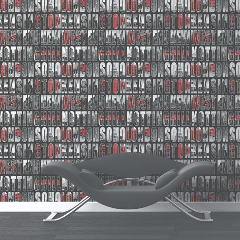 Image of Muriva Letters From London Wallpaper