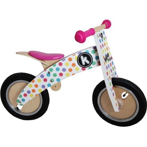 Image of Kiddimoto Kurve Balance Bike (pastel Dotty)