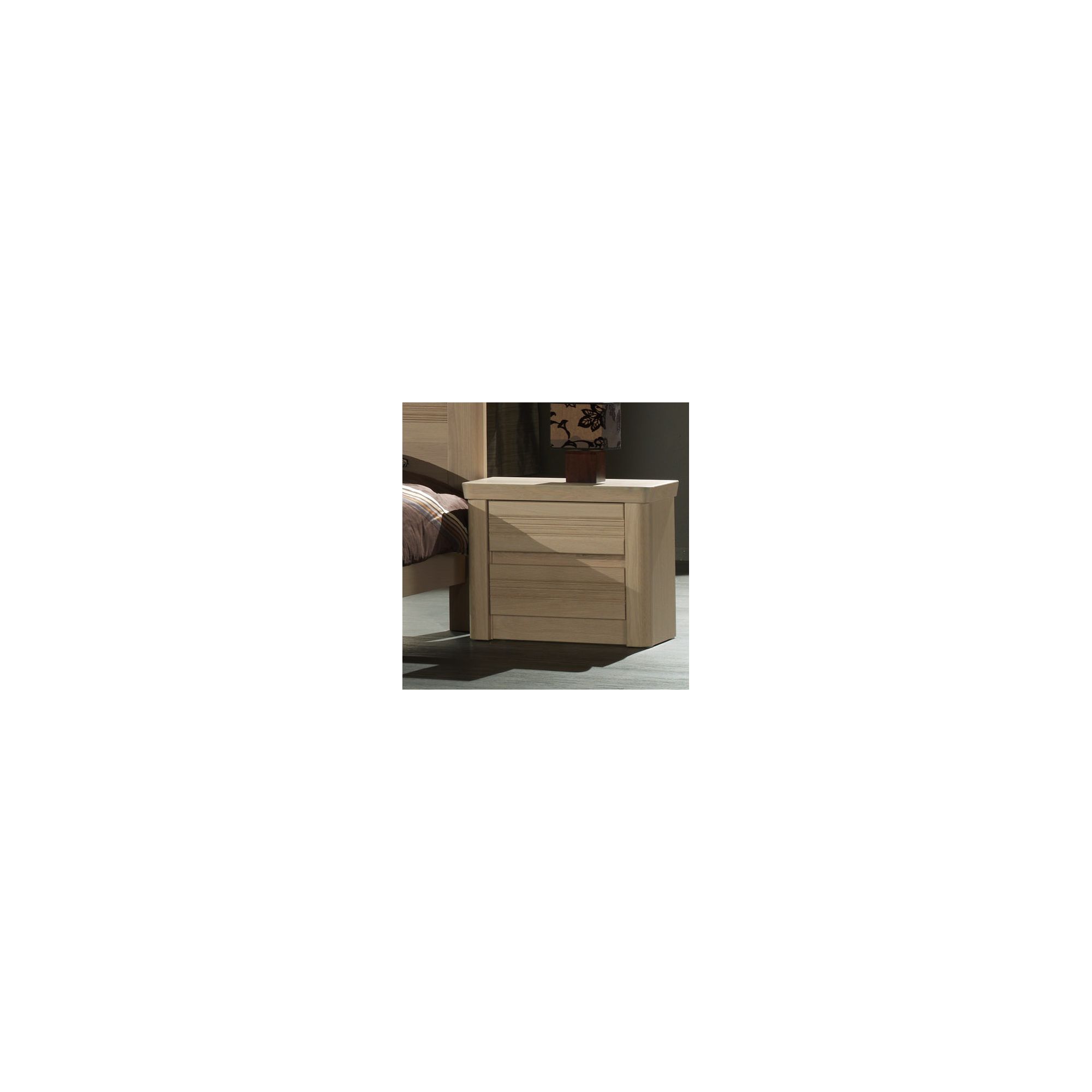 Sleepline Mundo Bedside Table - White Mat Lacquered at Tesco Direct