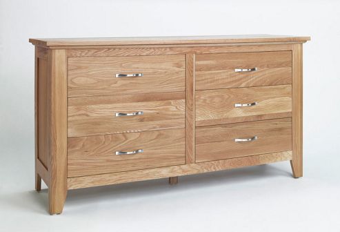 Image of Ametis Sherwood Oak Six Drawer Chest