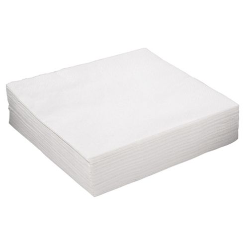 Image of Tesco Napkins White 33cm 50pk 2ply
