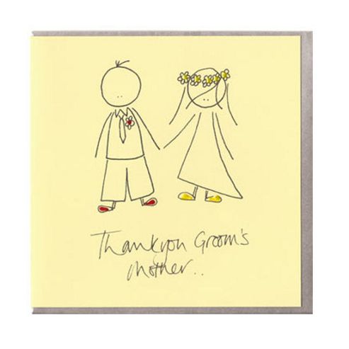 Image of Grooms Mother Wedding Card And Gift Tag