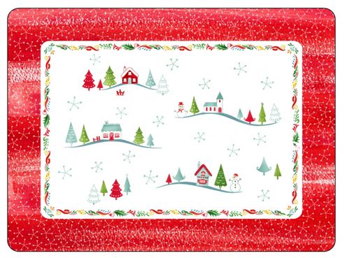Image of Pimpernel Christmas Wish Design Large Placemats, Set Of 4