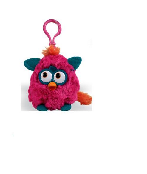 Image of Furby Wild Colours 8cm Keychain With Sound Pink