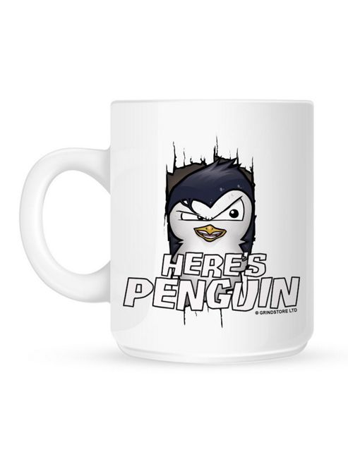 Image of Psycho Penguin Here's Penguin 10oz Ceramic Mug