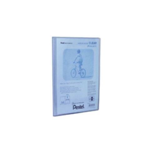 Image of Pentel Recycology Display Book A4 Clear 20-pocket Blue Dcf242c
