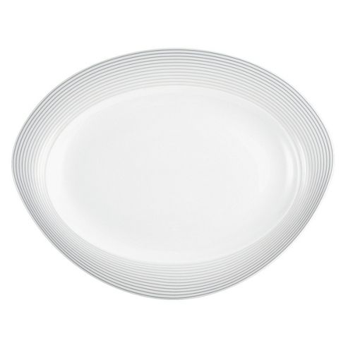 Image of Seltmann Weiden Trio Nero Oval Platter - 35cm