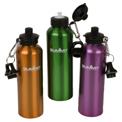 Image of Summit Aluminium Water Bottle With Carabiner, 750ml
