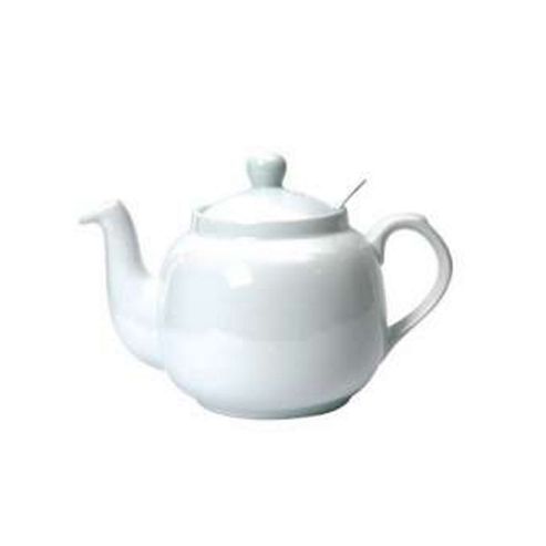 Image of London Pottery Farmhouse Filter Teapot, 6 Cup, White