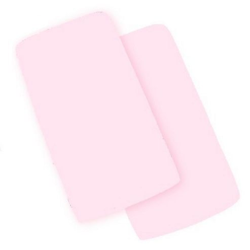 Image of 2 Pack Crib Fitted Sheet (pink) 40cm X 94cm