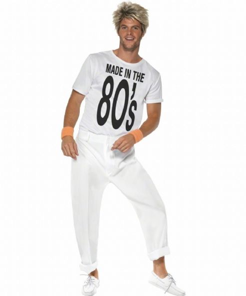 Image of Made In The 80's - Adult Costume Size: 38-40
